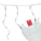 100ct. LED Wide Angle Icicle Christmas Lights With White Wire